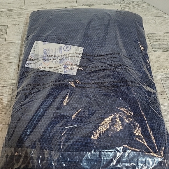 PGA Tour Men's Large 1/4 Zip Moisture Wicking Sweater Peacoat Heather Blue NWT - Picture 6 of 8